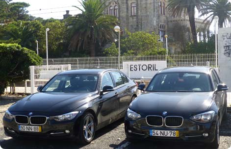 BMWer til udlejning hos Avis i Estoril
