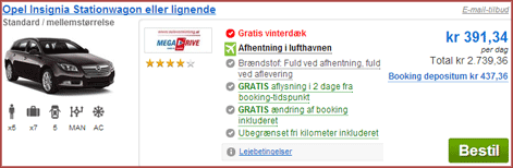 Cartrawler Wien Opel Insignia