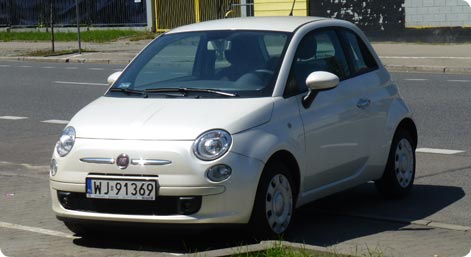 Fiat 500 billeje Polen