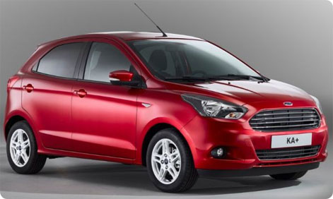 Ford Ka as a rental car