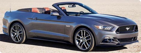 Ford Mustang car rental - New model 2015