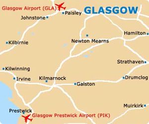 Biludlejning Glasgow-Prestwick Airport - UK car hire i Scotland