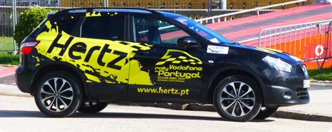 Hertz Sponsorbil