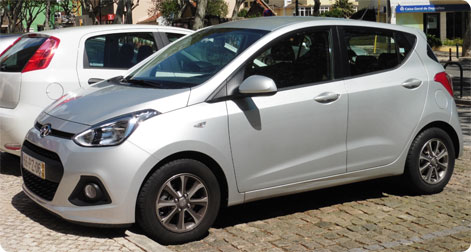 Hyundai I10 som udlejningsbil