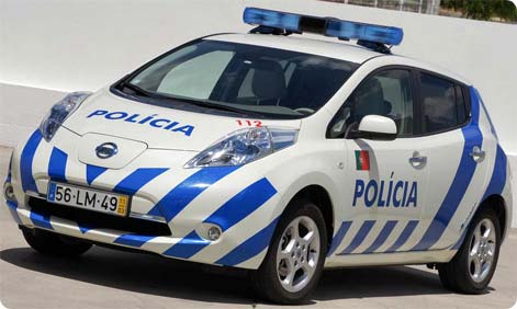 Nissan Leaf Politibil Portugal