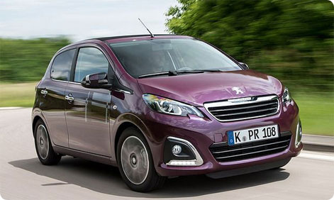 Peugeot 108 udlejning