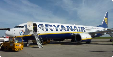 Ryanair Portugal fra Tyskland