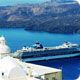 Santorini billeje fra Athinios Port - lej bil fra havnen på Santorini, Grækenland