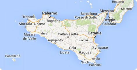 Sicilien kort