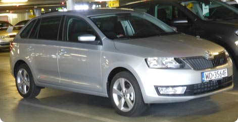 Skoda Rapid udlejningsbil