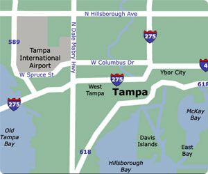 Tampa Airport billeje - billig lejebil fra Florida