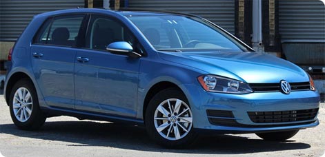 VW Golf as a rental car