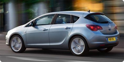 Vauxhall Astra lejebil
