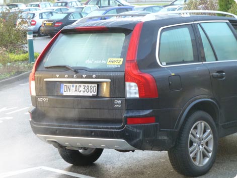 Volvo XC90 SUV Hertz Tyskland